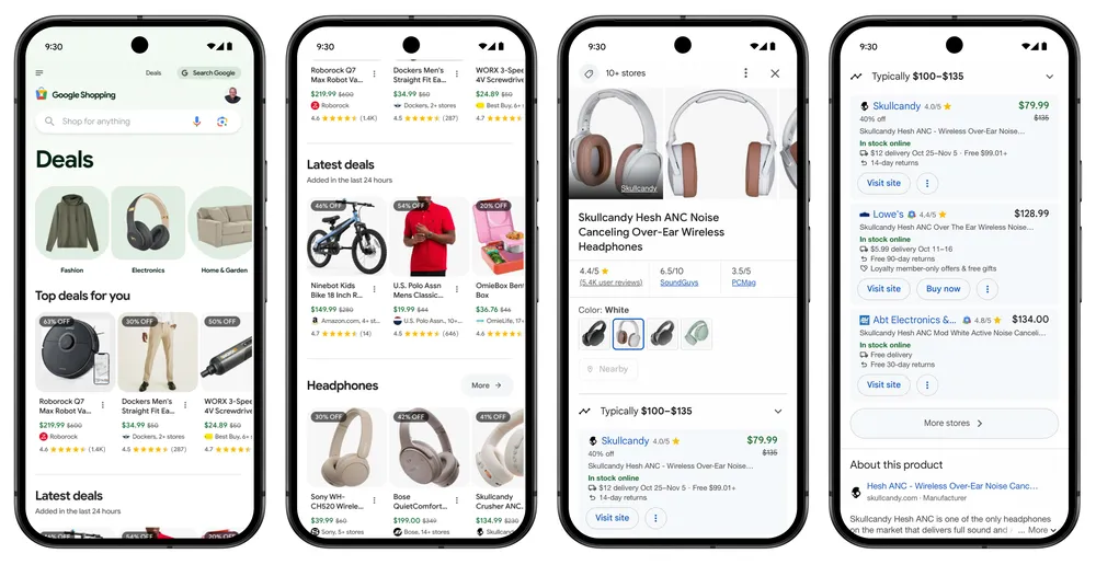 google shopping ia